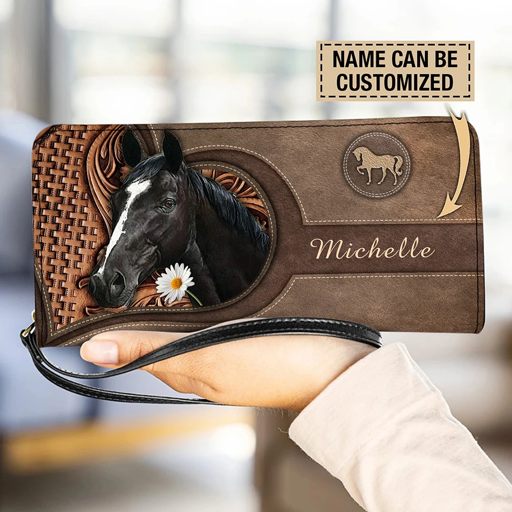 Women Bags Name - Luxe merktas voor dames Dierenpaard 3D-print