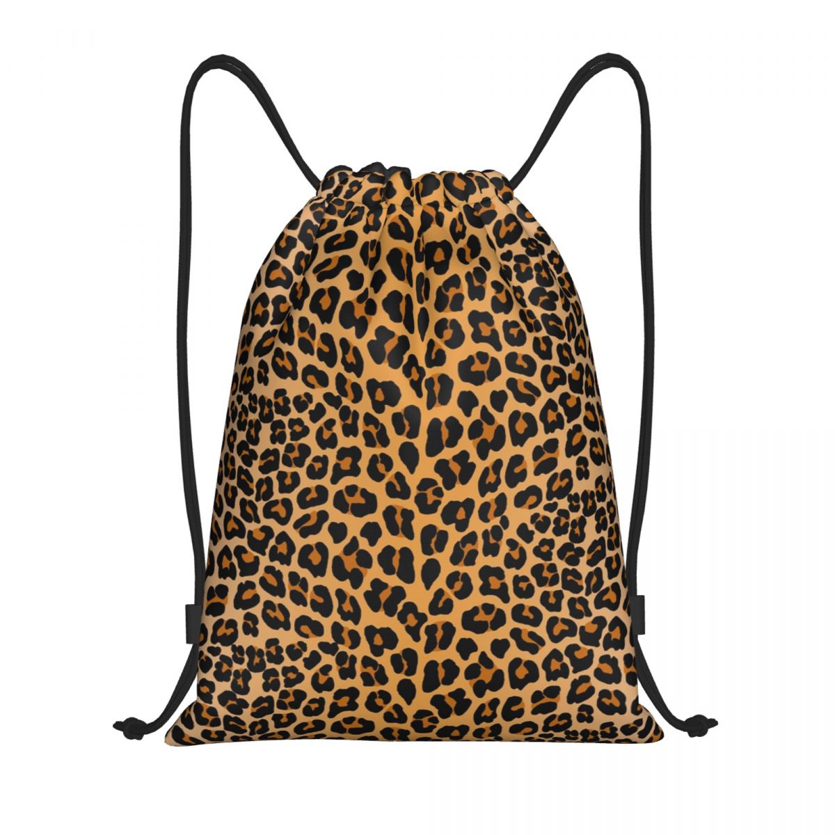 Women'S Yoga Bags - Aangepaste Luipaardprint Trekkoord Rugzak Tassen Dames