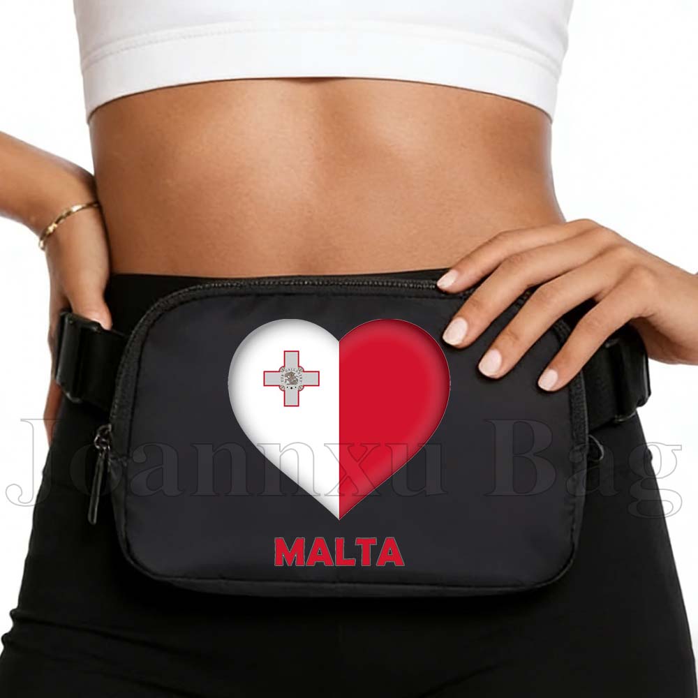 Women Bags Malta - Malta Heart Flag Borsttas Mobiele heuptas