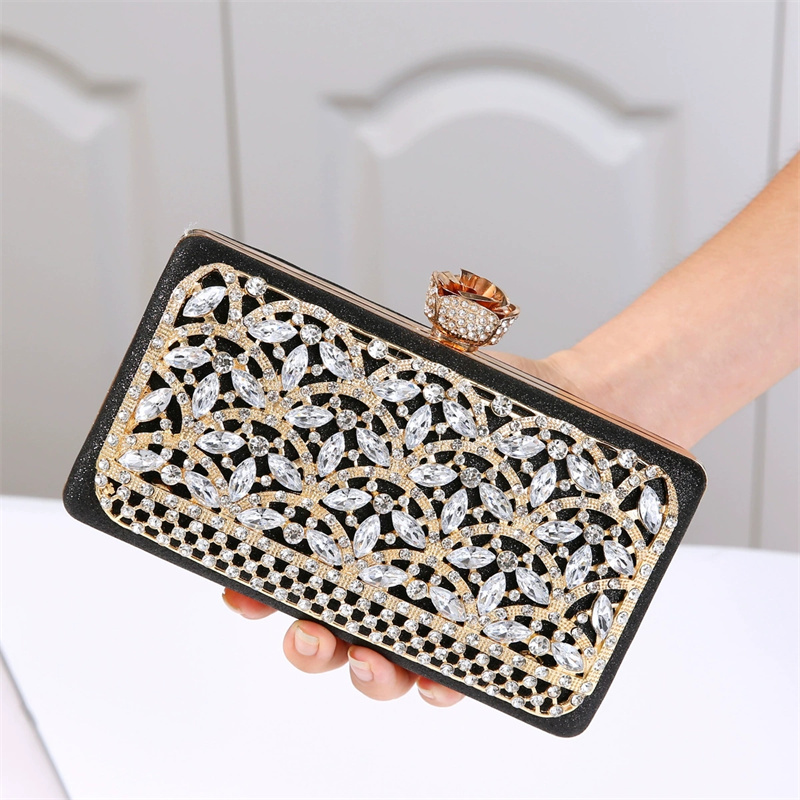 Women Bags In Dubai - Luxe diamanten metalen frame avondtas dames
