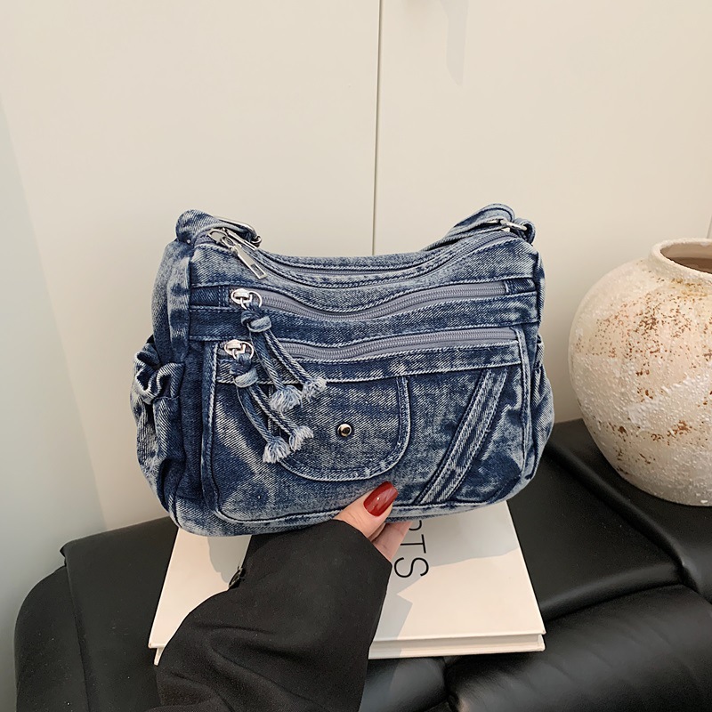 Women'S Kipling Bags - Streetstyle Retro Blauwe Denim Tas 2026