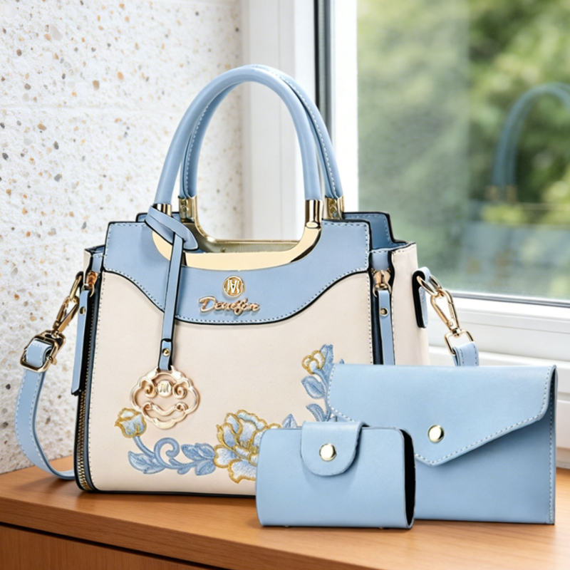 Women'S Bags For Work - 3-delige set hoogwaardige geborduurde handtassen, geschikt