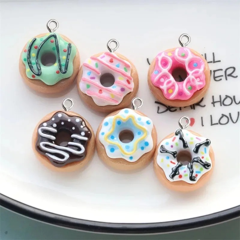 Women Bags Mini - 10 stuks hars donut bedels kleurrijke