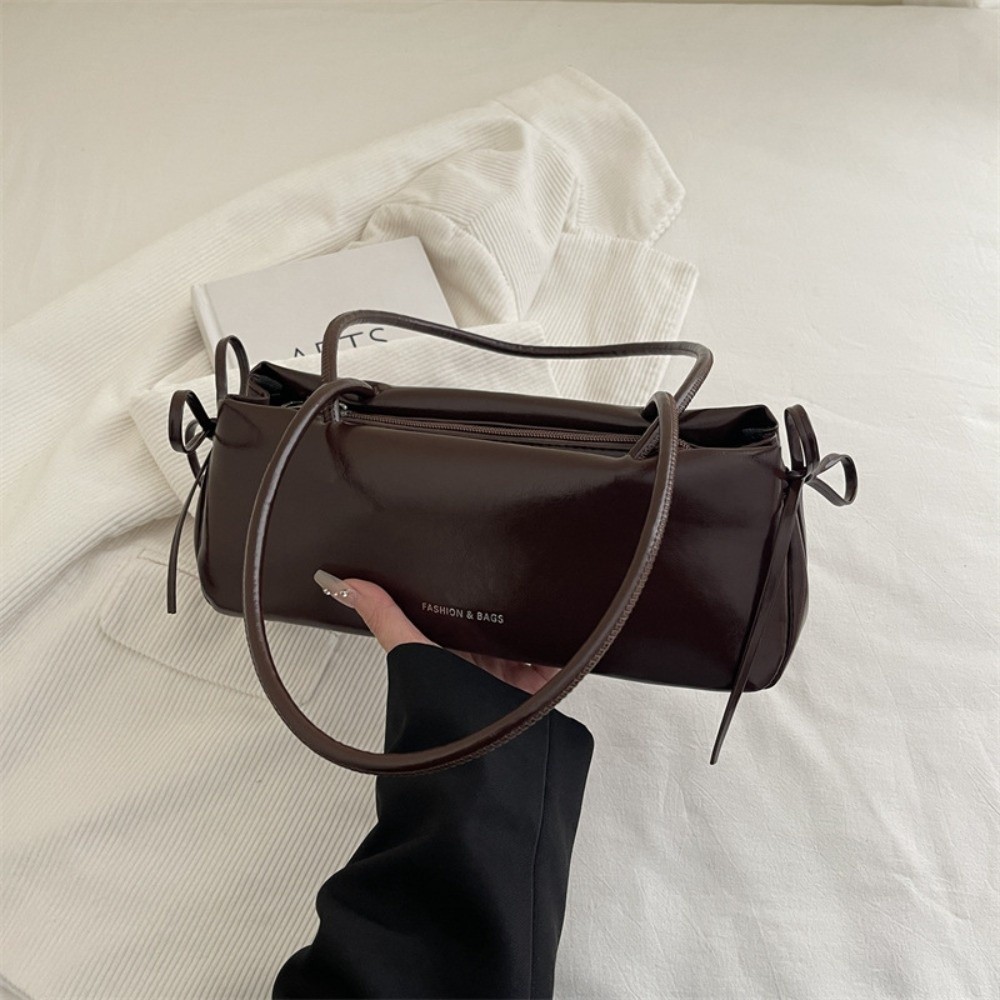 Women Bags For Airport - Nieuwe effenkleurige dameshandtas van zacht PU