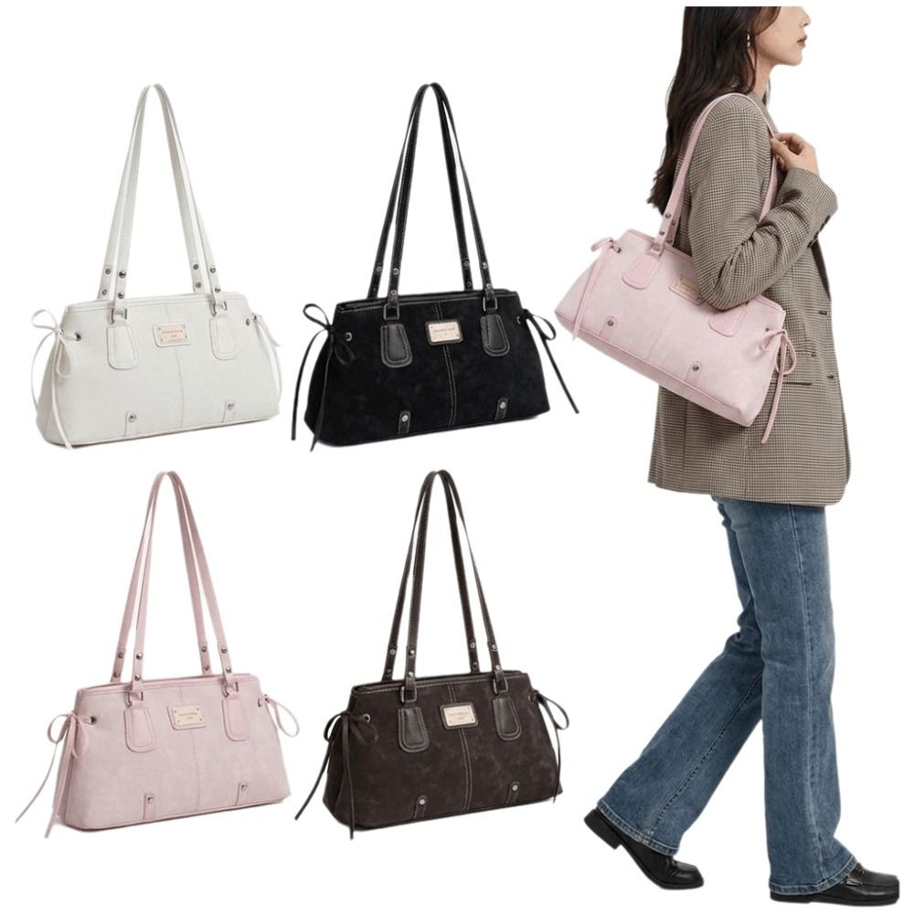 Top Handle Structured - Minimalistische Kunstleren Tote Bag met Structuur,