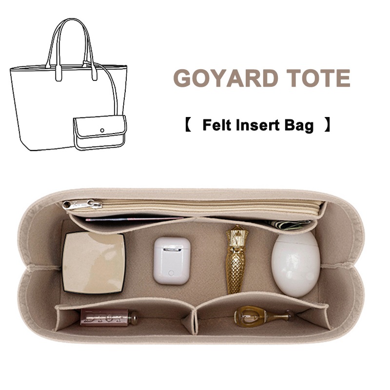 Women Bags Goyard - Vilten inzettas organisator voor Goyard Tote