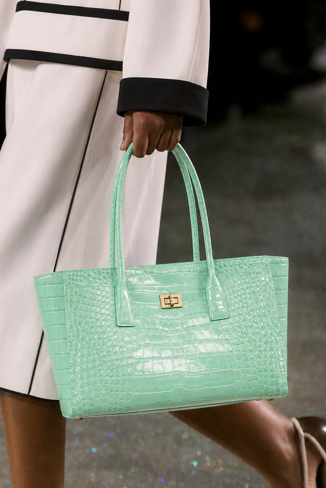 Women'S Bags For Work - SHELKSBAG Glanzende Tote Bag met Krokodillenprint,