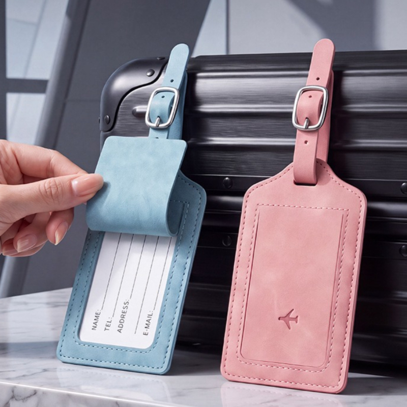 Women Bags Name - 1PC PU Lederen Bagage Label Dames