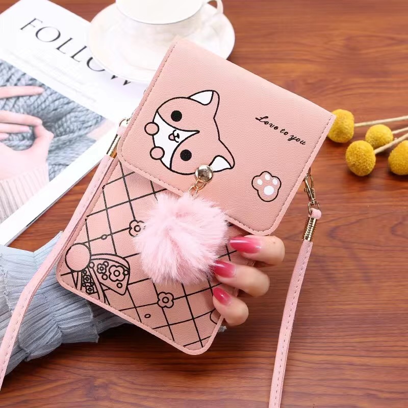 Women Bags Mini - Leuke telefoontas met touchscreen en cartoonpatroon