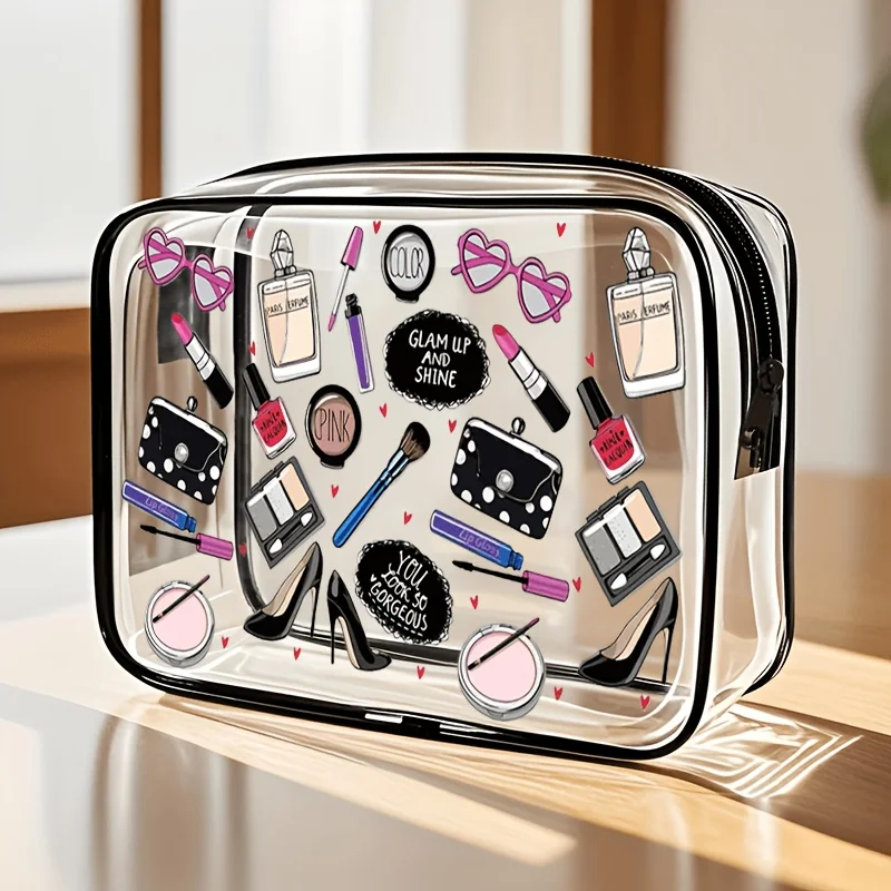 Women Bags For Airport - 1pc doorzichtige make-uptas transparant reistoilettasje TSA