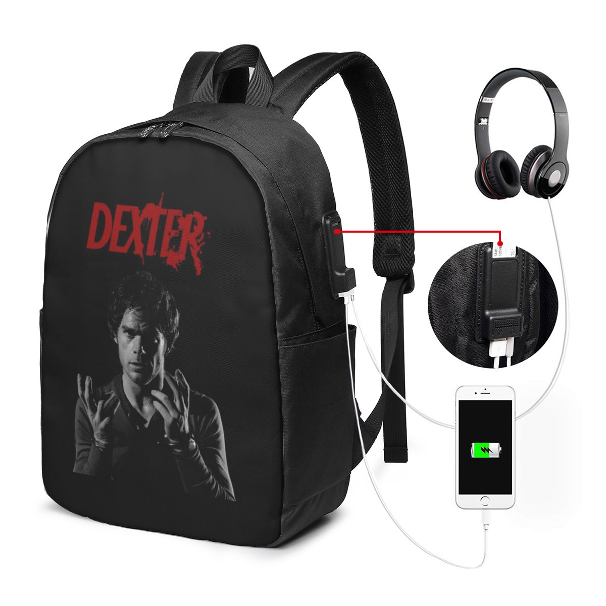 Women'S Bags Travel - Movie Dexter Morgan Rugzak Reisnotebooktas Computer