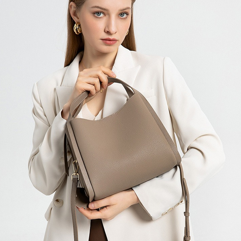 Top Handle Structured - BURMINSA Echte lederen emmertassen Dames Luxe