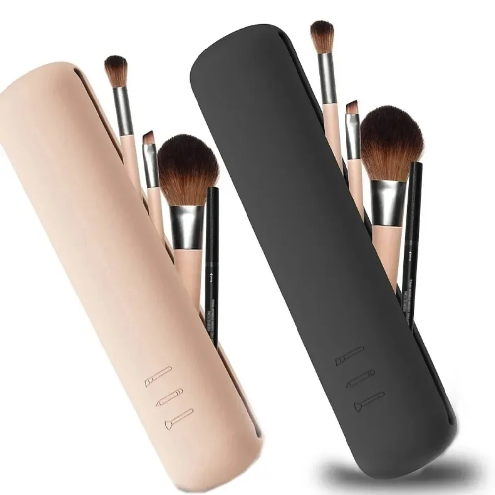 Women Bags Rack - Reismake-upborstelhouder Siliconen cosmetische penselen Tas Make-up