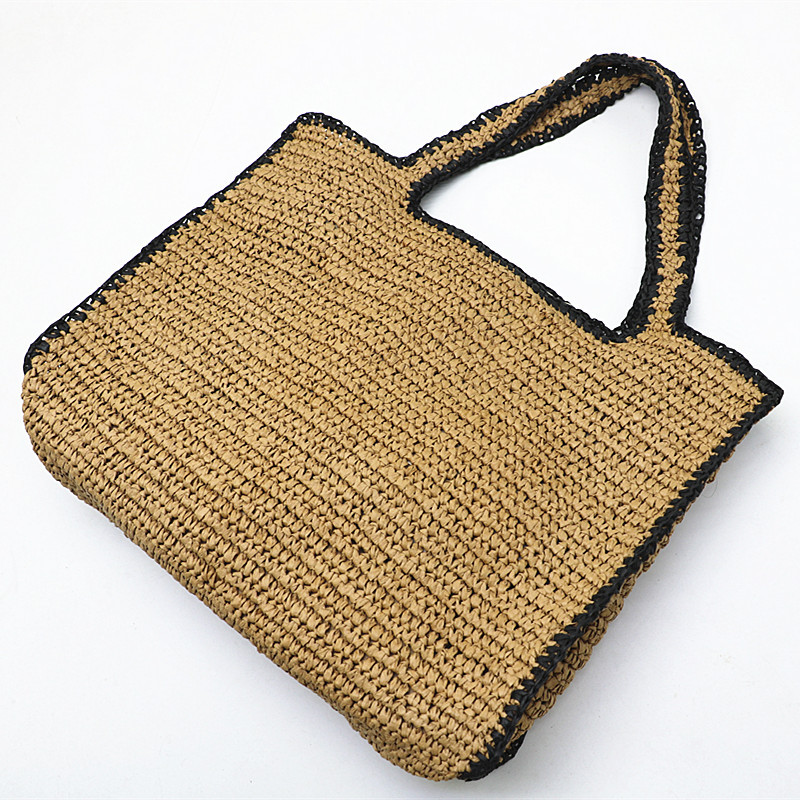 Stro draagtassen met grote cap - Woven Straw Bag recensie en prijs
