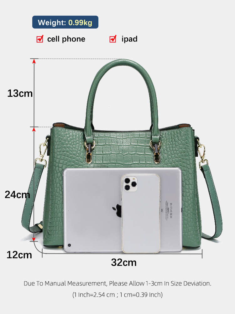 Zency damestas van echt leer m - Women'S Work Bags Tote recensie en prijs
