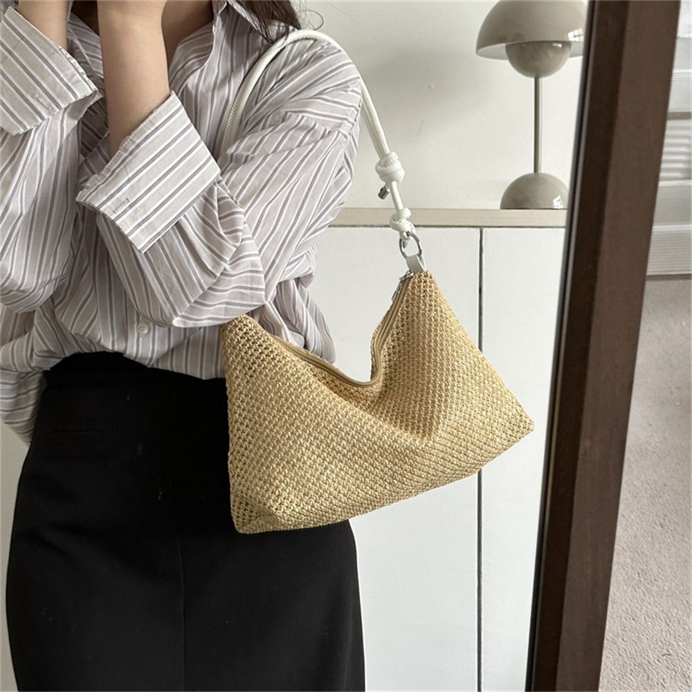 Mode geweven stro tas handgema - Woven Straw Bag recensie en prijs