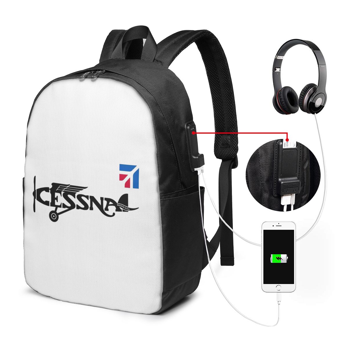 Cessna Logo Rugzak Reisnoteboo - Women'S Bags Travel recensie en prijs