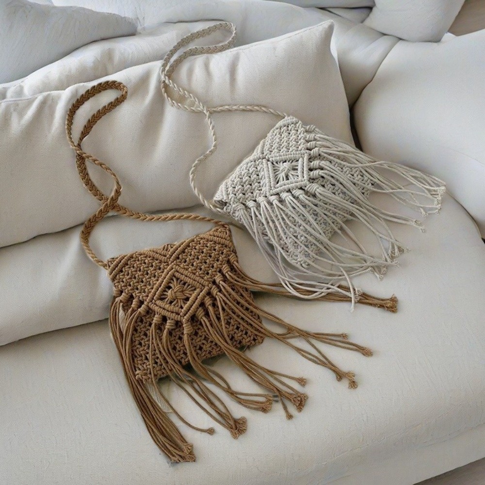 Etnische stijl geweven strozak - Woven Straw Bag recensie en prijs