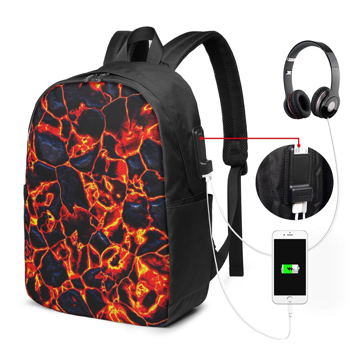 Magma Volcano Lava Fire Rugzak - Women'S Bags Travel recensie en prijs