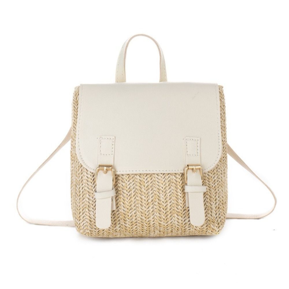Veelzijdige tas PU-leer Stro-r - Woven Straw Bag recensie en prijs