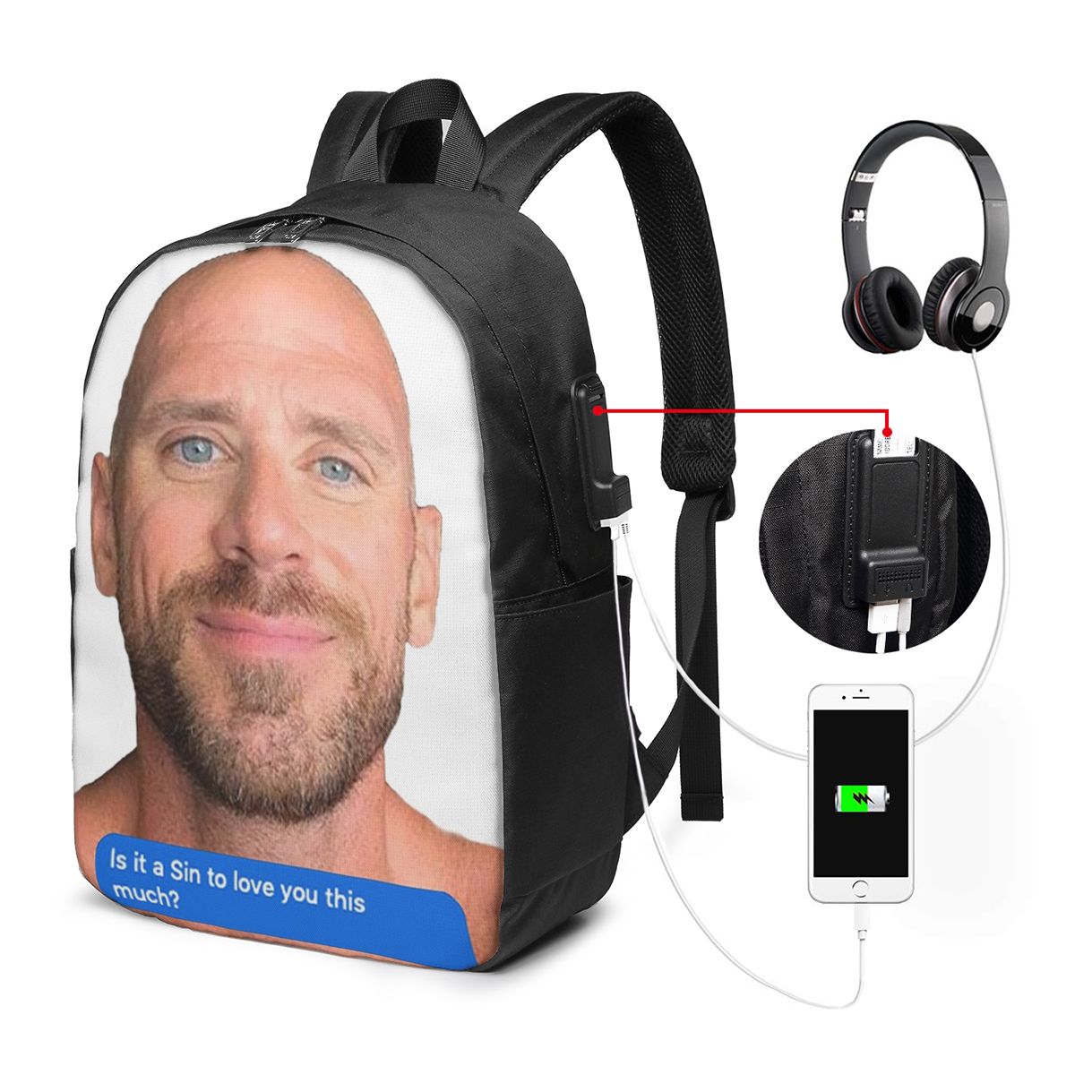 Johnny Sins Flirty Text Bubble - Women'S Bags Travel recensie en prijs