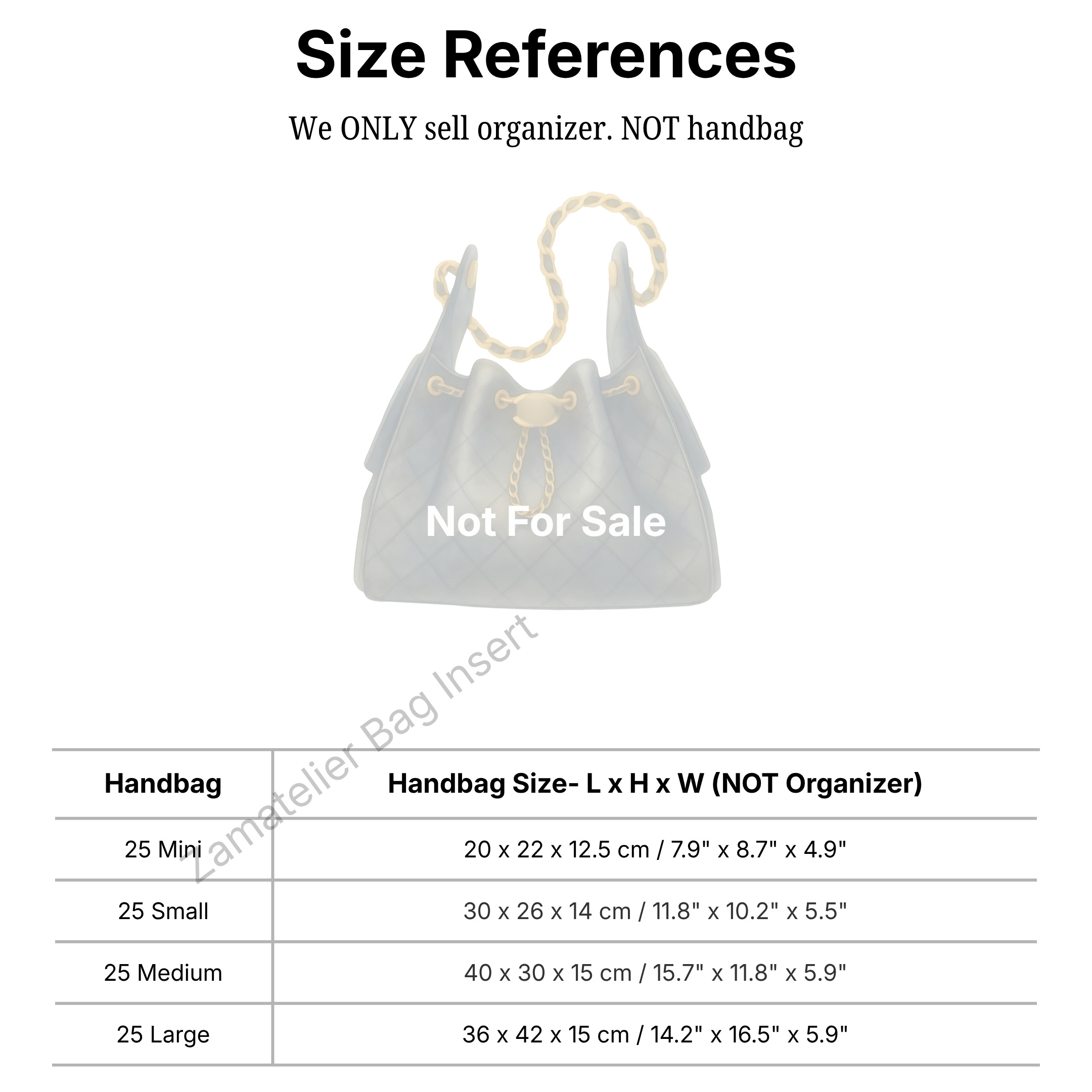 Op maat gemaakte zijden inlay  - Women Bags Mini recensie en prijs