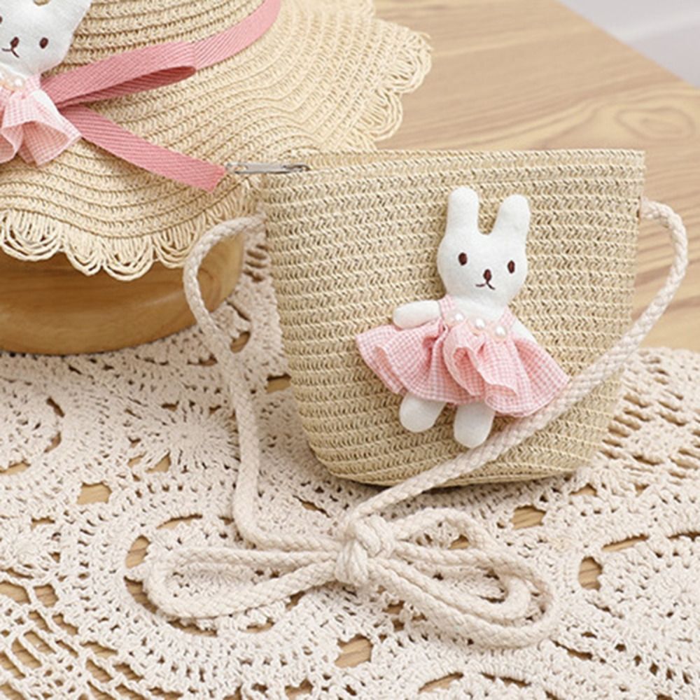 Leuke Cartoon Bunny Mini Stroz - Woven Straw Bag recensie en prijs