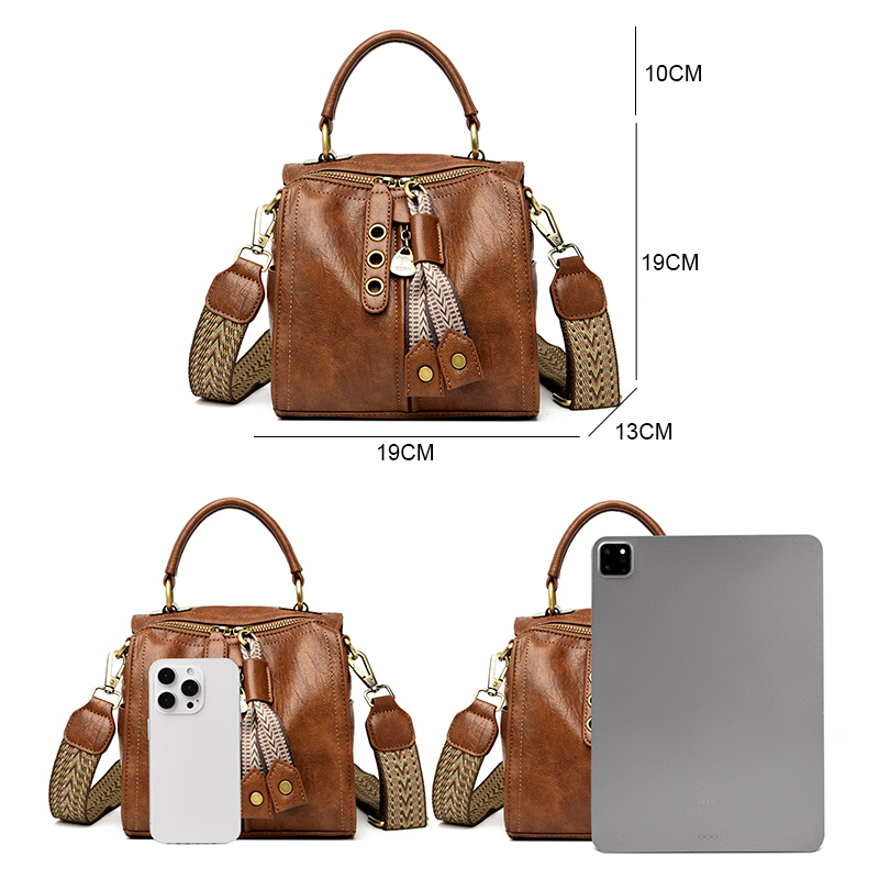 Koe Lederen Vrouwen Messenger  - Women Bags Rack recensie en prijs