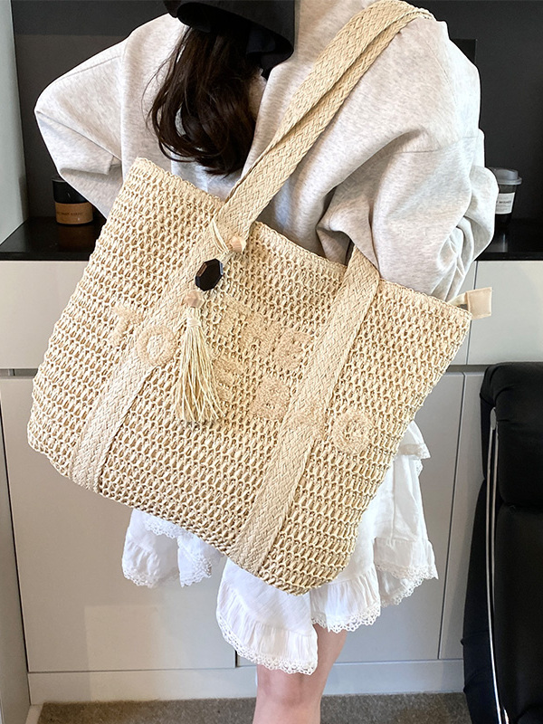 Zomer Strand Reizen Grote capa - Woven Straw Bag recensie en prijs