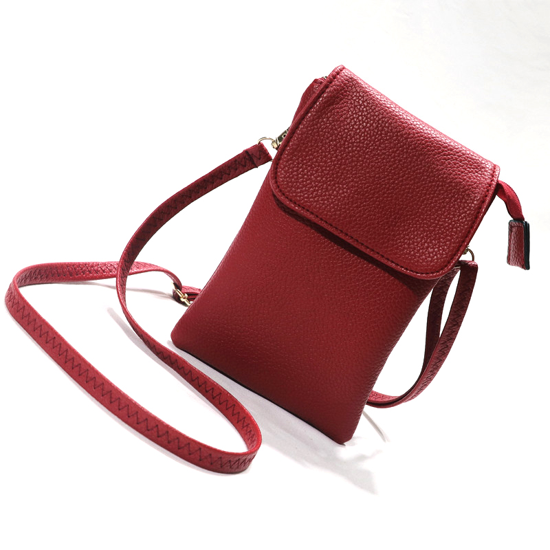 Dames lederen crossbody telefo - Women Bags Rack recensie en prijs