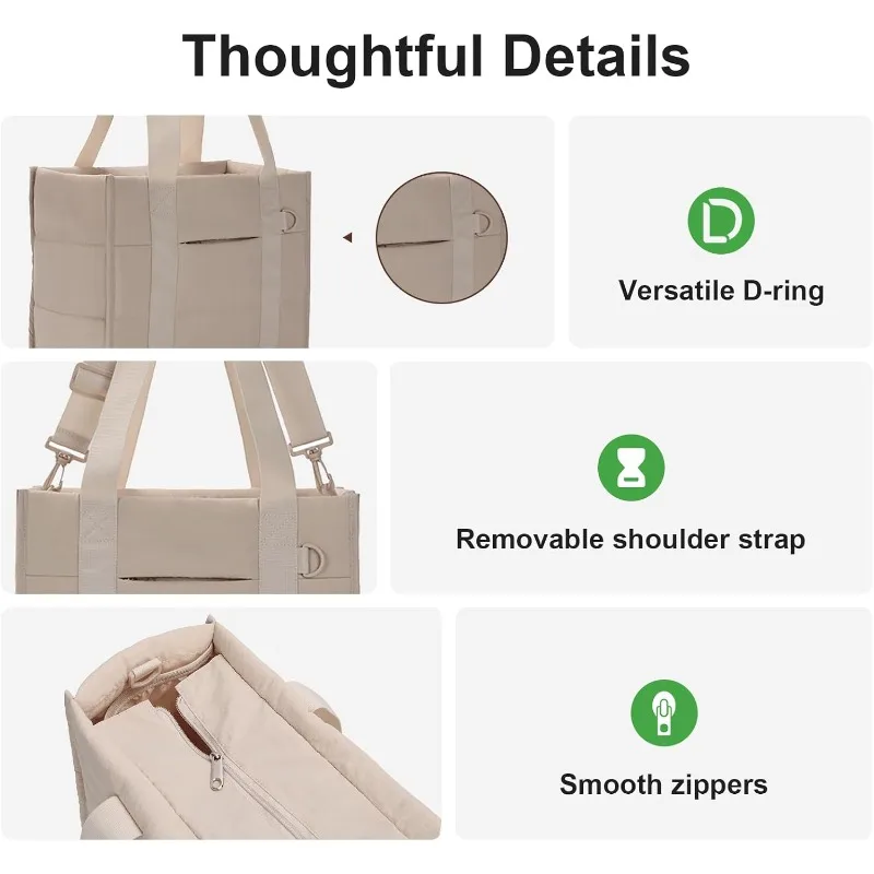 Tote Bag voor dames, lichtgewi - Women'S Work Bags Tote recensie en prijs