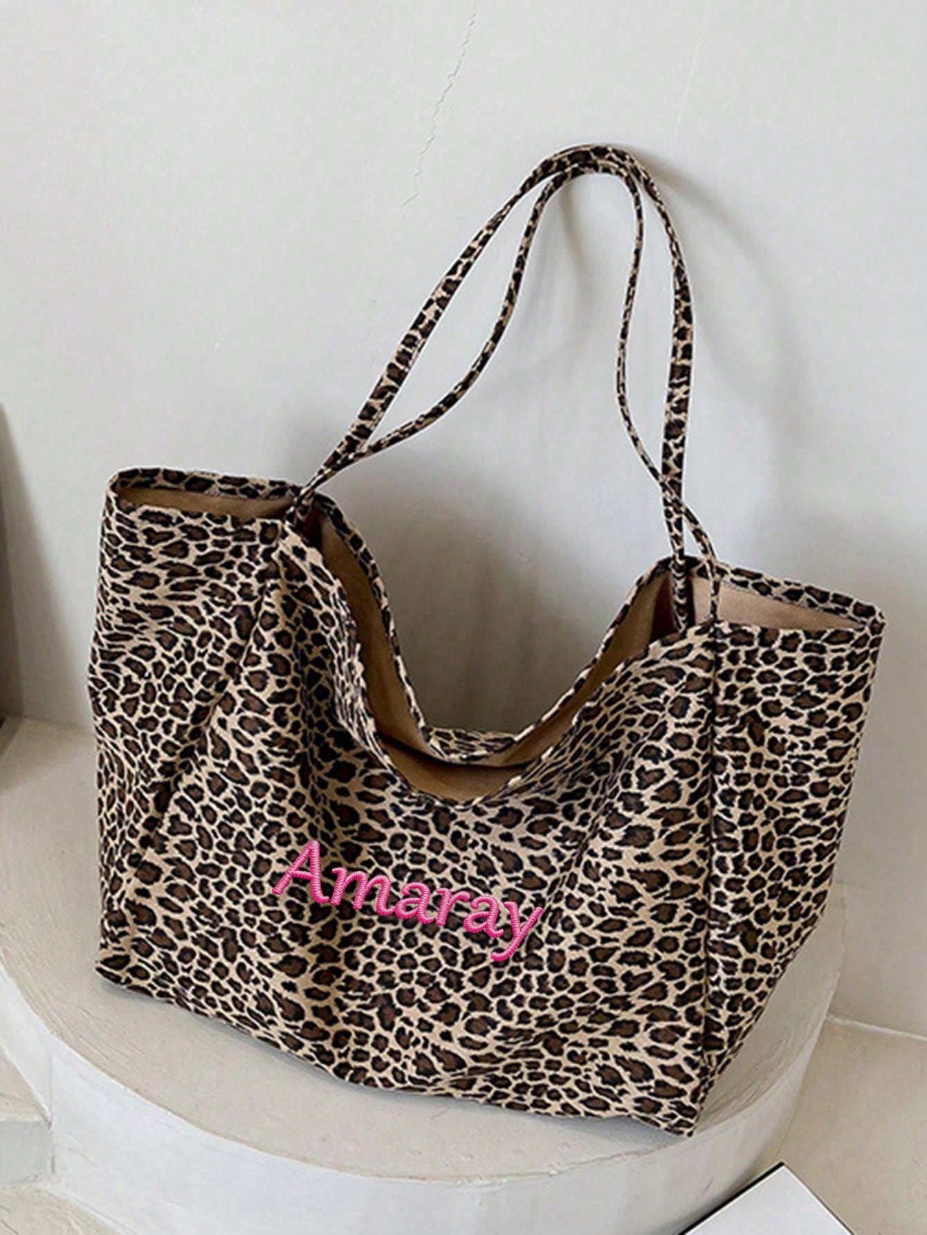 Aangepaste naam luipaardprint  - Women Bags Name recensie en prijs