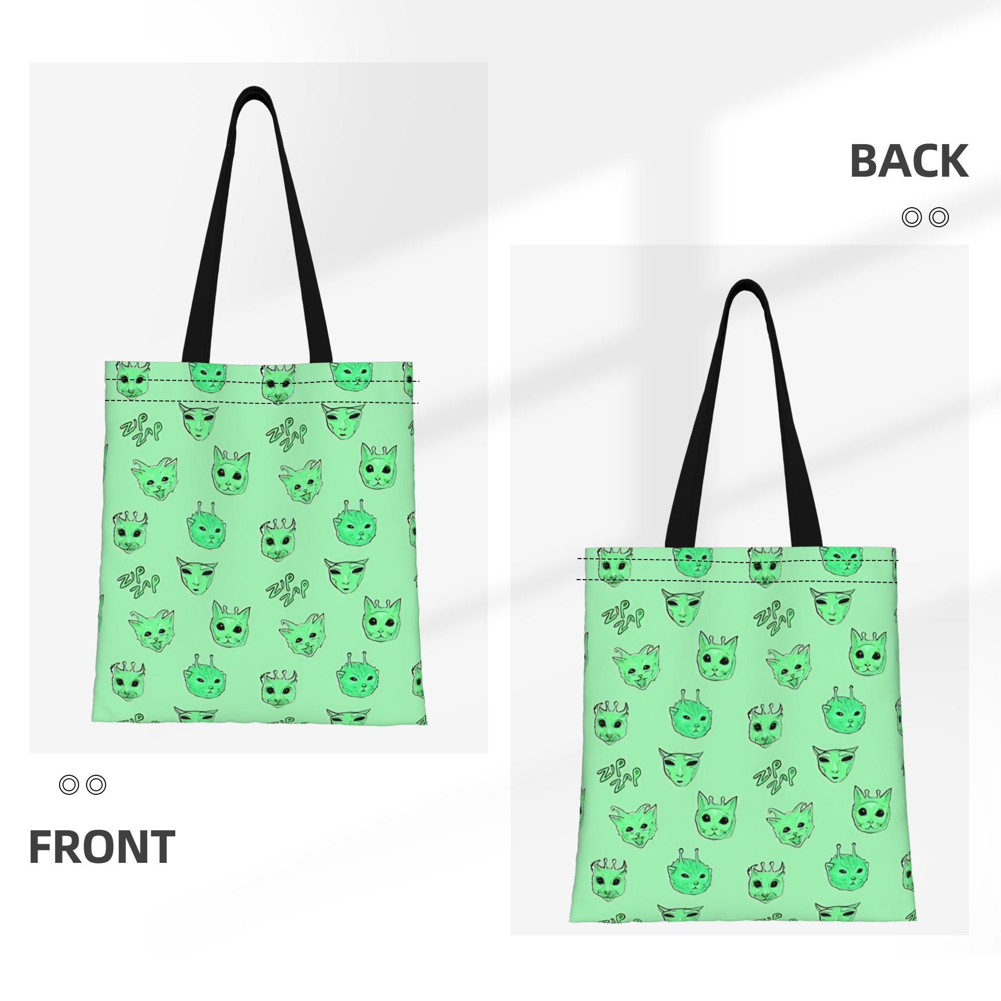 Cat meme Alien Cat Zip Zap Mem - Women Bags Zip recensie en prijs