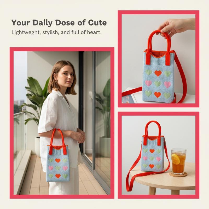 Modieuze gebreide mini-schoude - Women Bags Mini recensie en prijs