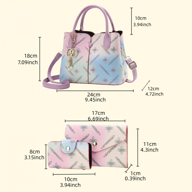 Gradient Dames Driedelige Set  - Women Bags For Gift recensie en prijs