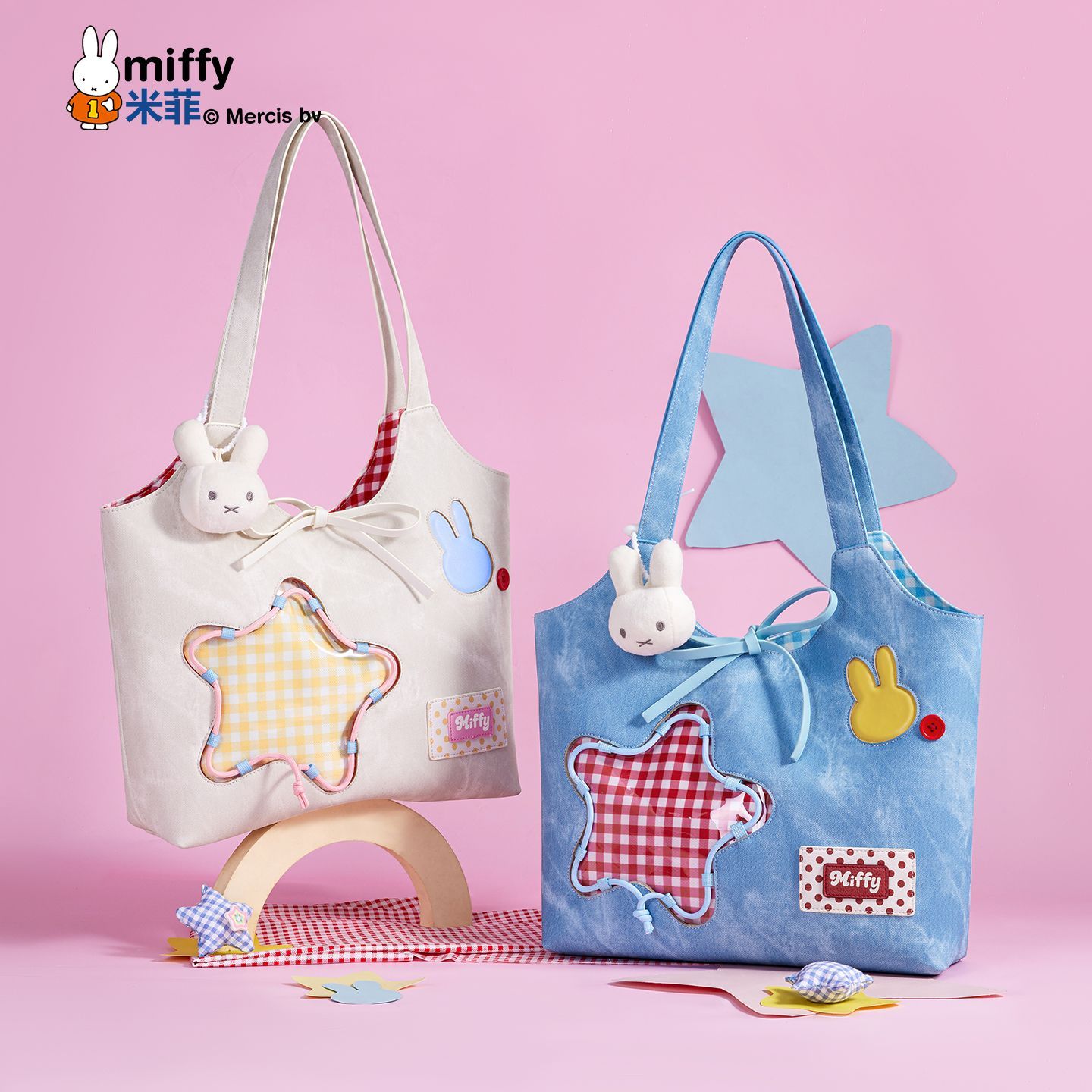 Miffy Kawaii Cartoon gelicense - Top Handle Structured recensie en prijs