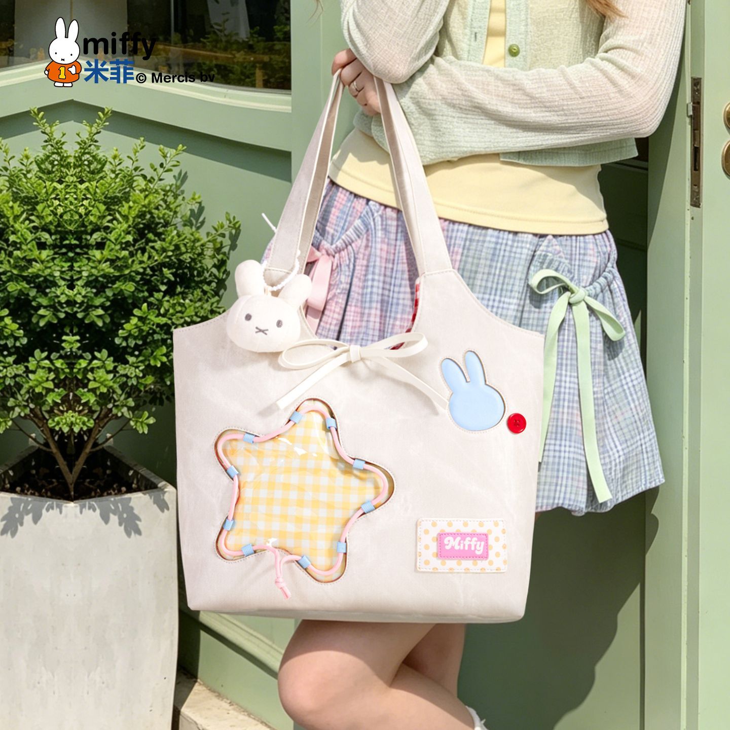 Miffy Kawaii Cartoon gelicense - Top Handle Structured recensie en prijs