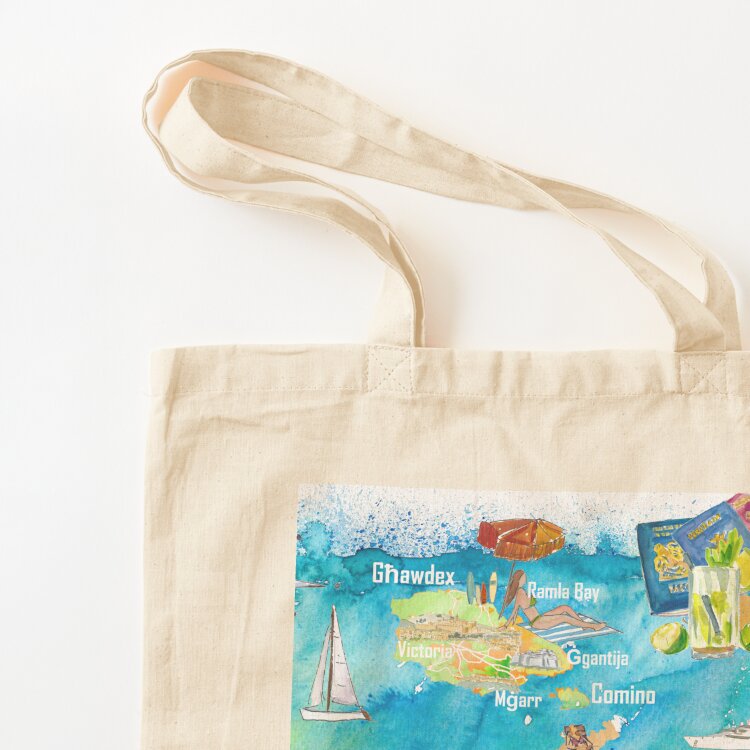 Illustreerde reisplattegrond v - Women Bags Malta recensie en prijs